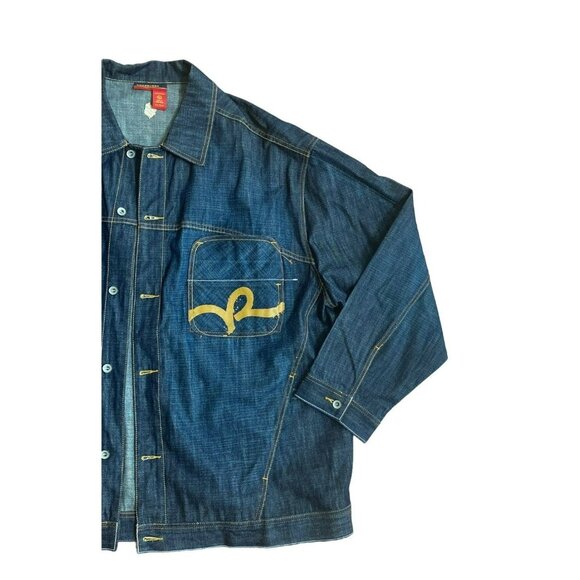 Rocawear Blue Denim Jean Button Down Jacket sz 3xl - Picture 6 of 9
